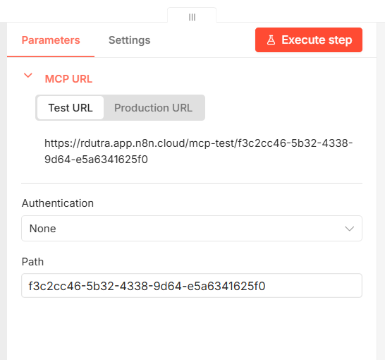 MCP Server Trigger - Parameters