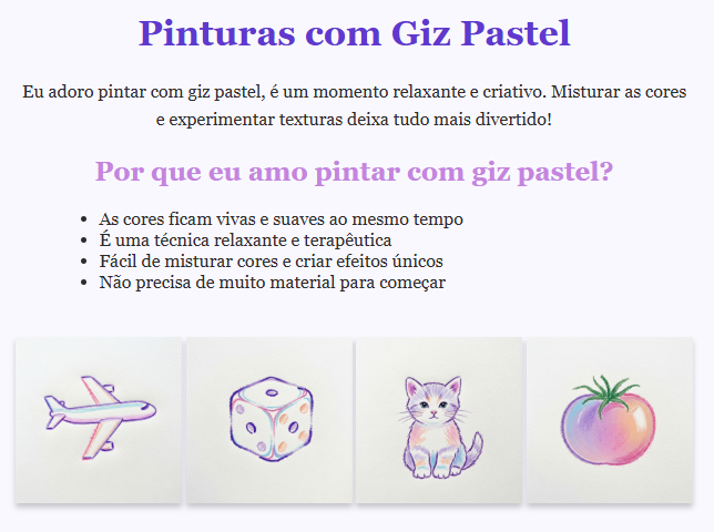 site com imagens de giz para treinar html