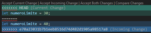 Conflito entre commit local e um novo que já está no remoto.
