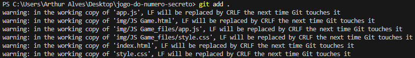 Adicionando arquivos ao repositório.