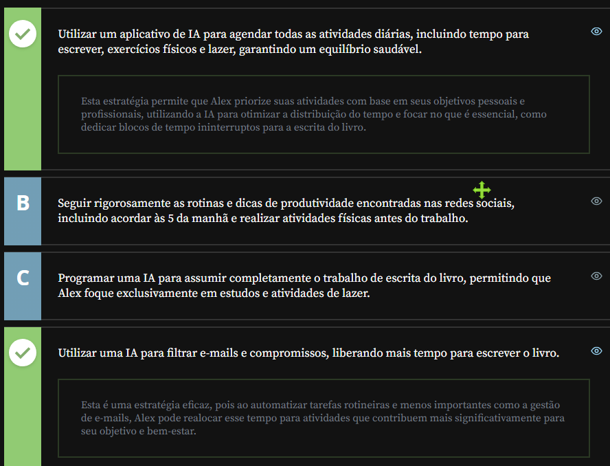 Respostas da questão  05 IA e produtividade