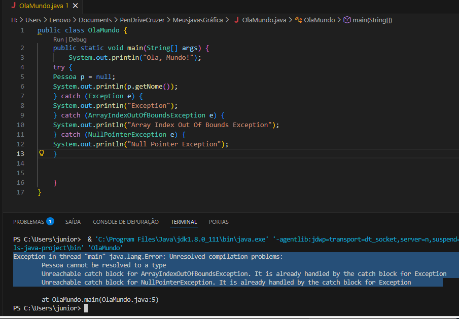 08 Capturando uma exception