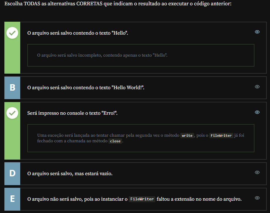 06 Criação de arquivos - Resposta certa