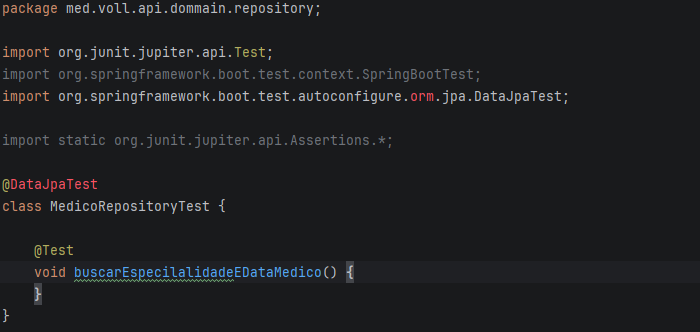 Print classe teste repositoty