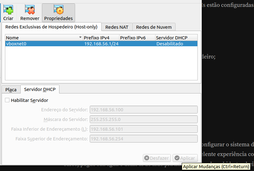 Tela do virtualbox semelhante com a que a Lívia enviou, tendo destaque no botão Aplicar no canto inferior direito.