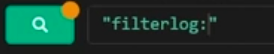 ícone de lupa do Graylog com o termo "filterlog:"