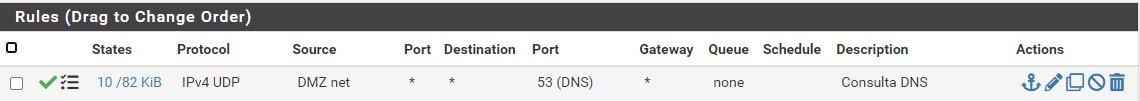 Regra DNS pfsense 