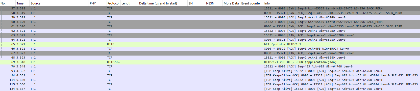Postman Log Wireshark