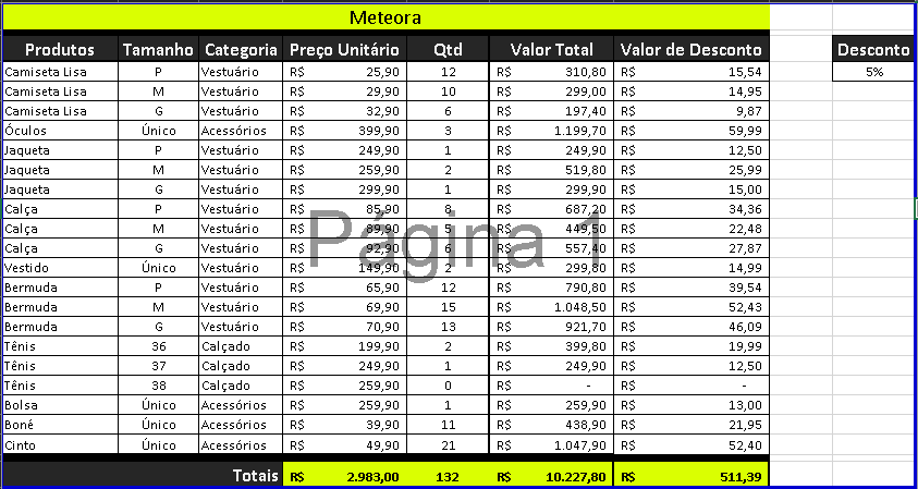 Aproveitei e fiz o ajuste de layout da pagina também. Utilizei a estrutura informada na aula