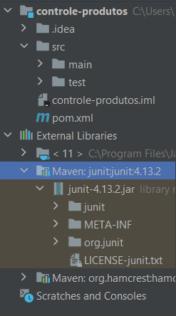 Screenshot do IntelliJ