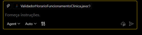 Ponto de insersão de prompt no VSCode