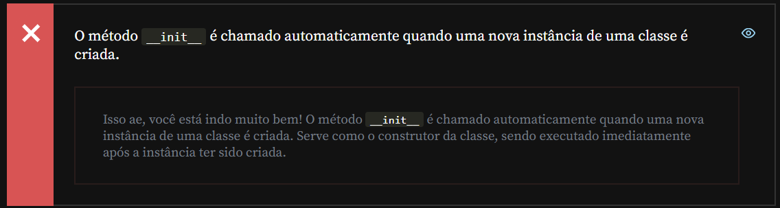 Não entendi o motivo dessa resposta estar errada...