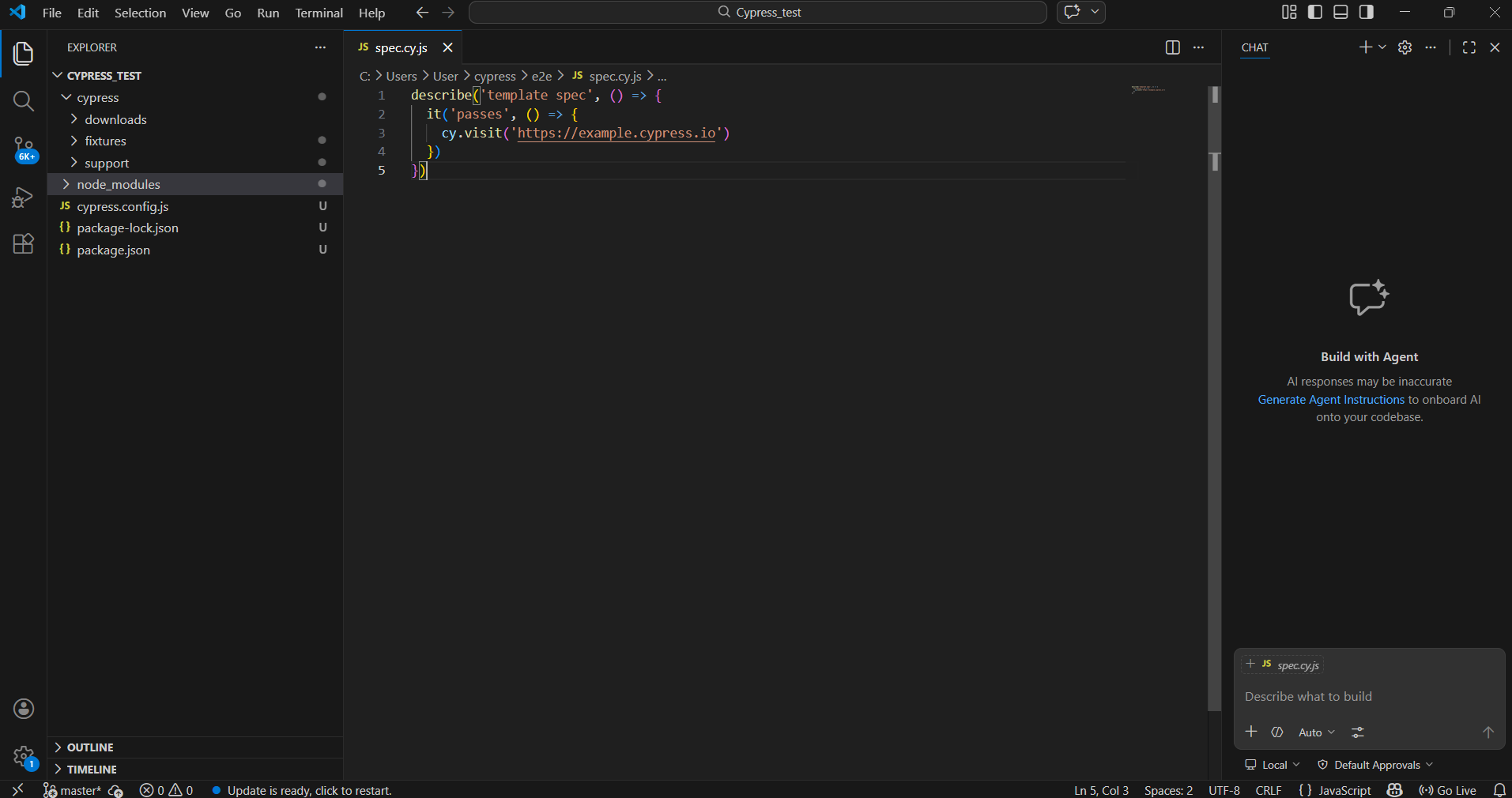 Print do meu Vs.code