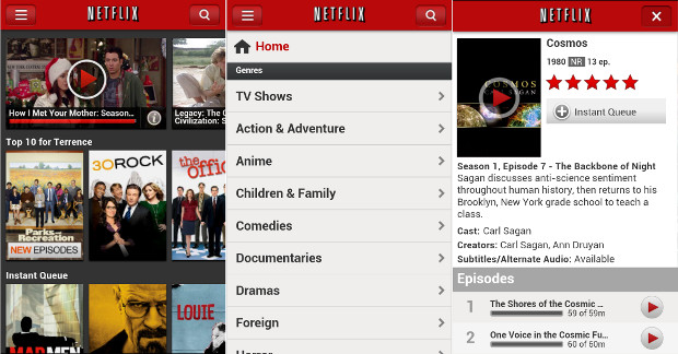 Netflix Layout