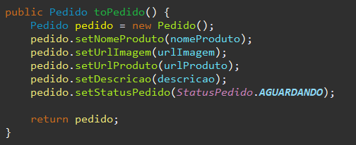 metodoToPedido