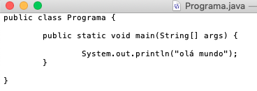 Código - Programa.java - plain text