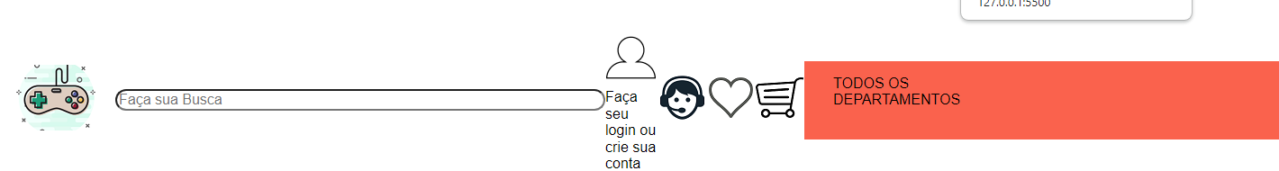 Cabeçalho com todo código dentro do header