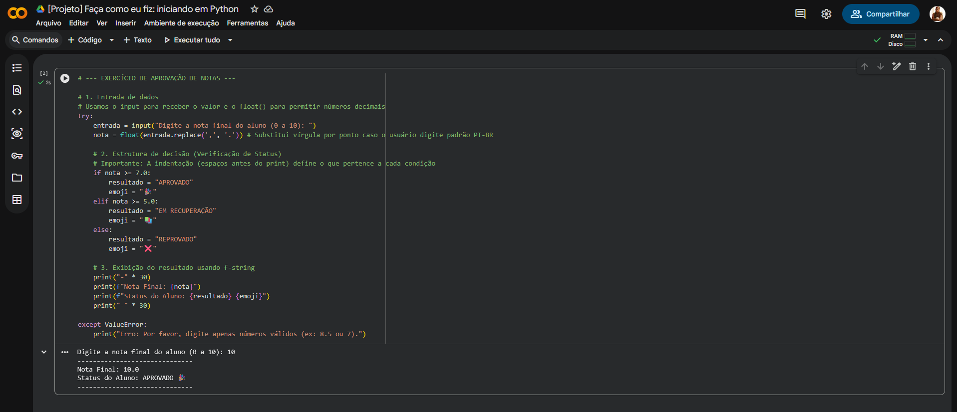 Faça como eu fiz: iniciando em Python 