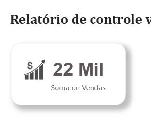 Cartao do total de vendas