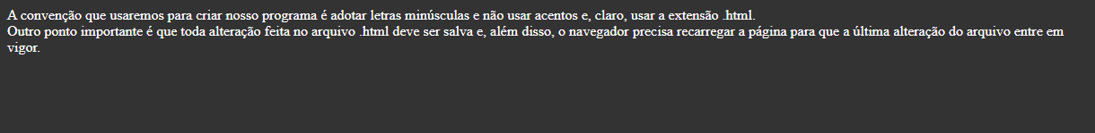 texto com uma quebra de linha