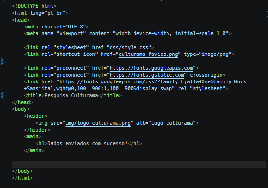 programa da pagina de sucesso