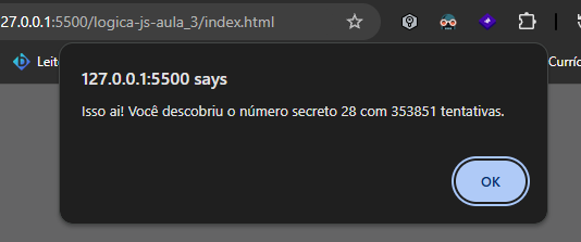Imagem com número de tentativas errado para muito mais