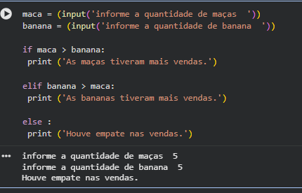 Teste com Empate