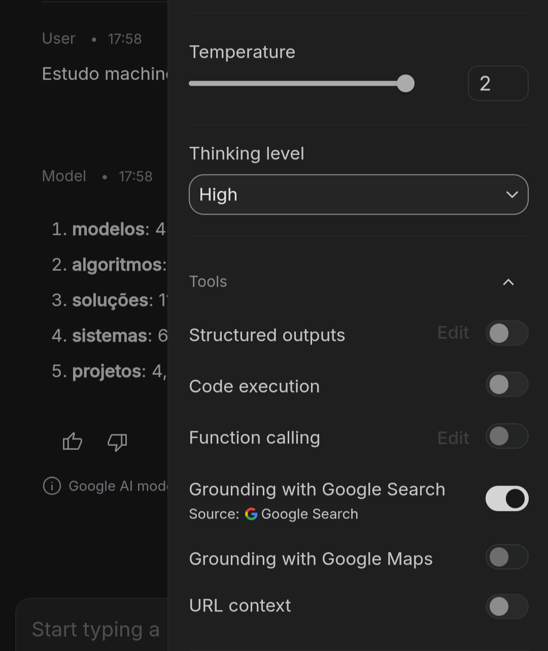 temperatura 2 Studio AI