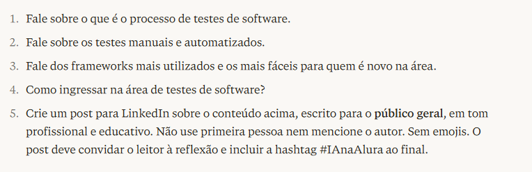 Prompt sobre miinha área de trabalh 