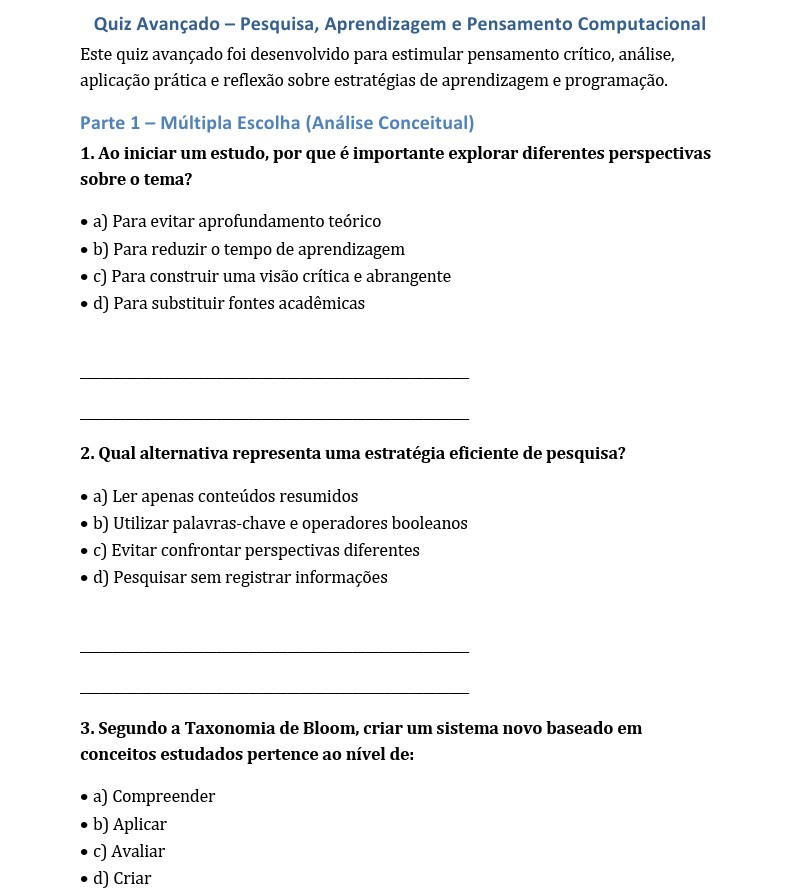 sugestão de resumo pra atividade a prática da aprendizagem