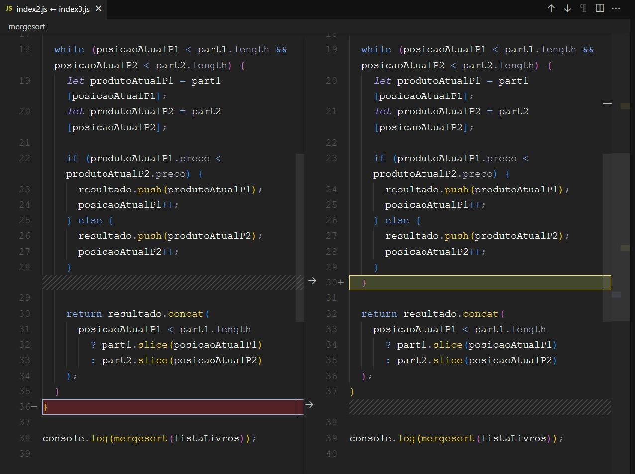 index2.js comparado ao index3.js