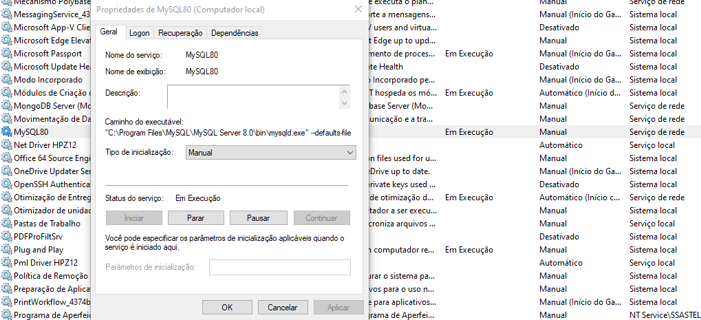 Serviços do WIndows