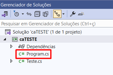 Gerenciador de Soluções