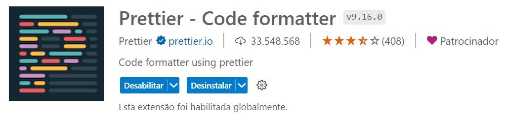 Prettier - Code formatter