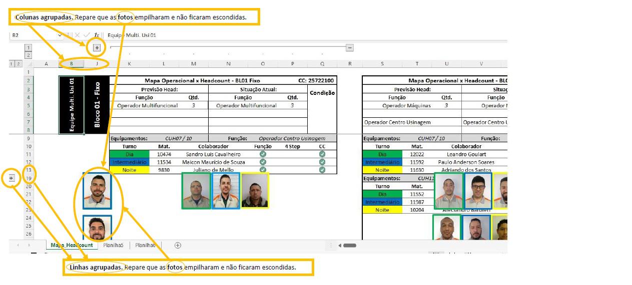 anexo 4 - colunas e linhas agrupadas