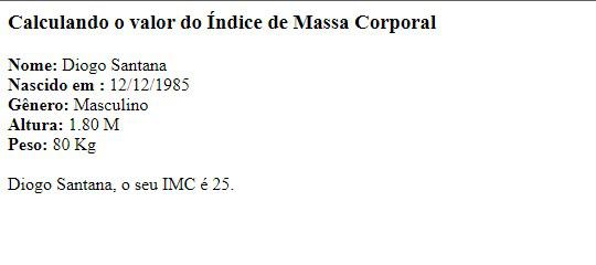 Resultado do código