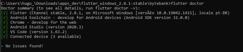 Flutter Doctor - No issues found