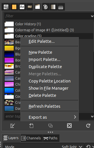 Pallete to Gradient?