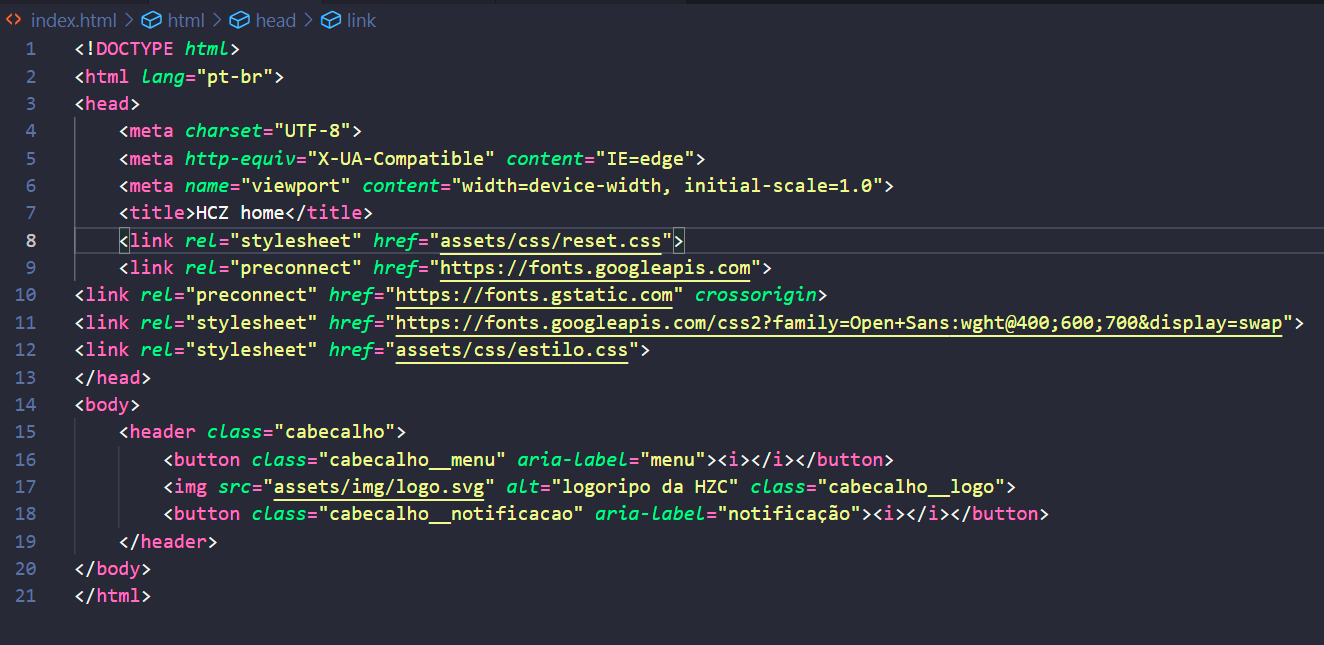 codigo HTML