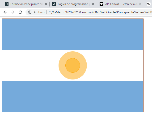 Bandera Argentina canvas