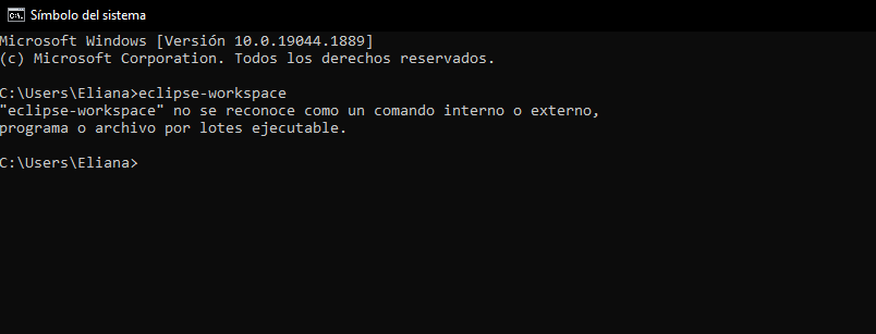 la consola no me reconoce eclipse 