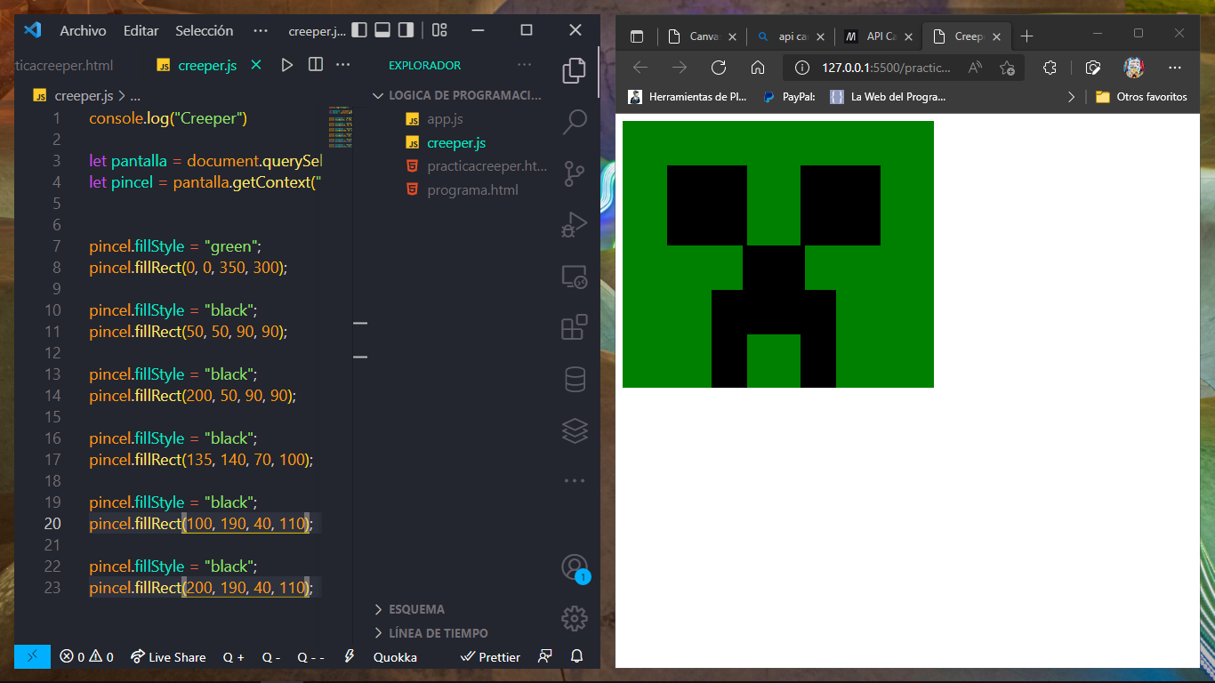 Mi solucion al creeper de canvas