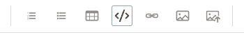 Ícono para insertar código