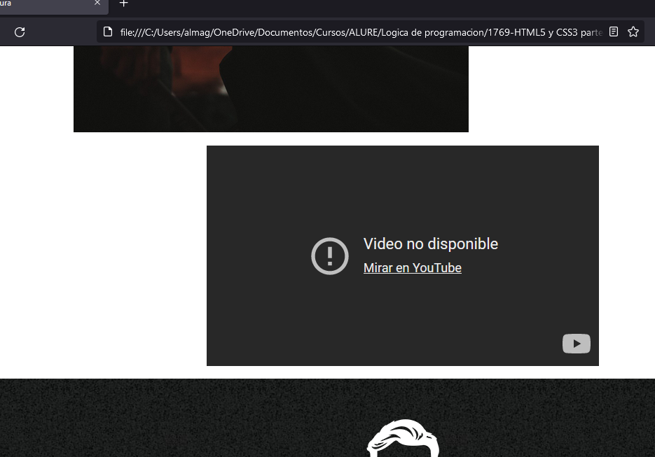 ELVIDEO SOLO LO REPRODUCE LA WEB DE YOUTUBE