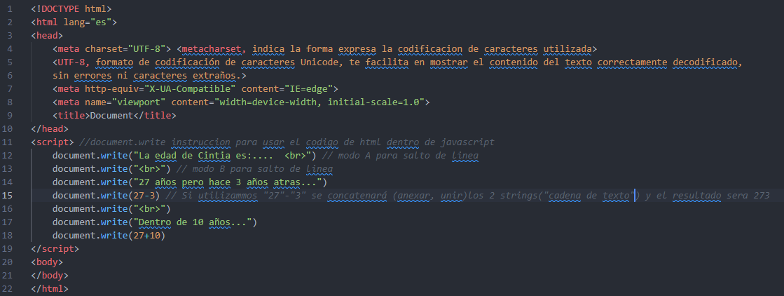 Codeando en Script