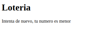 Cuándo el número ingresado es menor