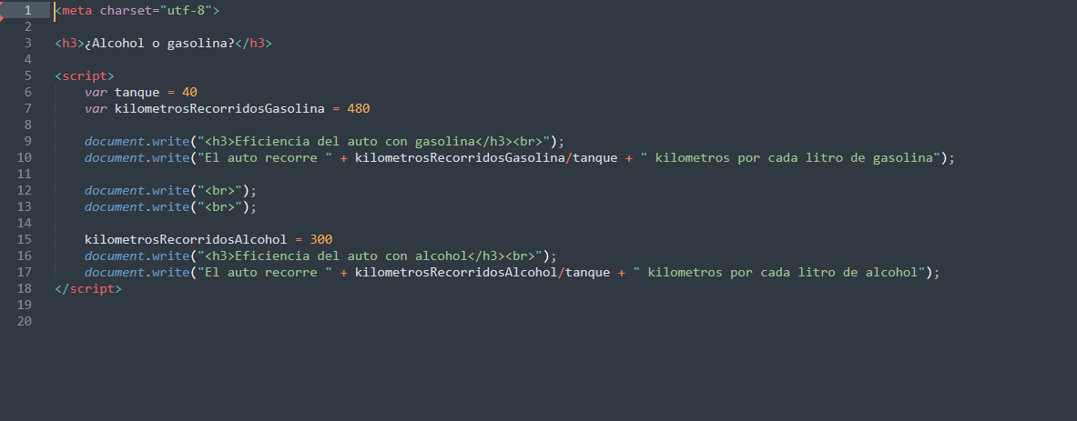  ¿Alcohol o gasolina?