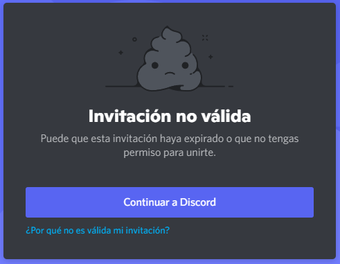 Error discord