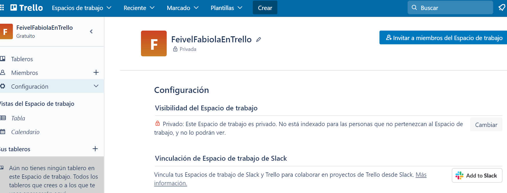 Mi registro en Trello