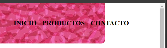 inicio, productos y contacto queda estatico, en cambio el backgroud no